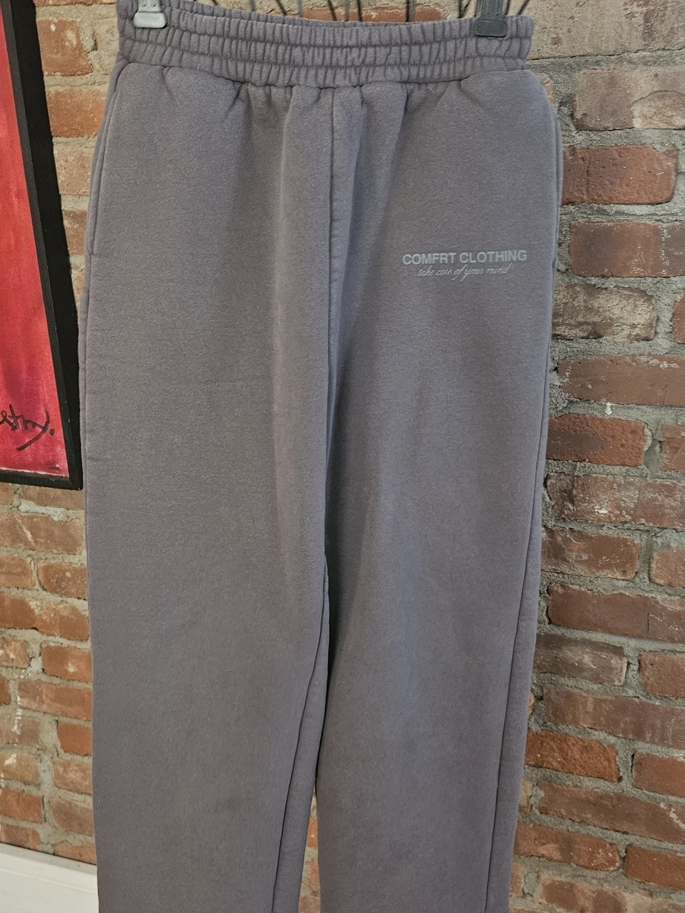 COMFRT Kid's Gray Elastic Waist Sweatpants Large
